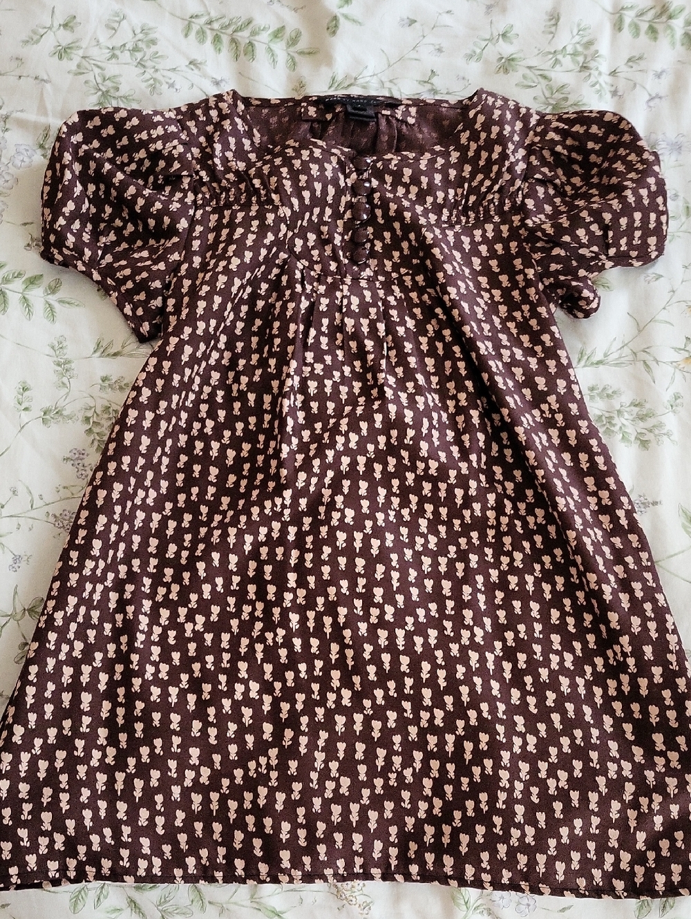 Marc Jacobs Brown Floral Mini Dress